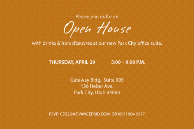 Open House invitation